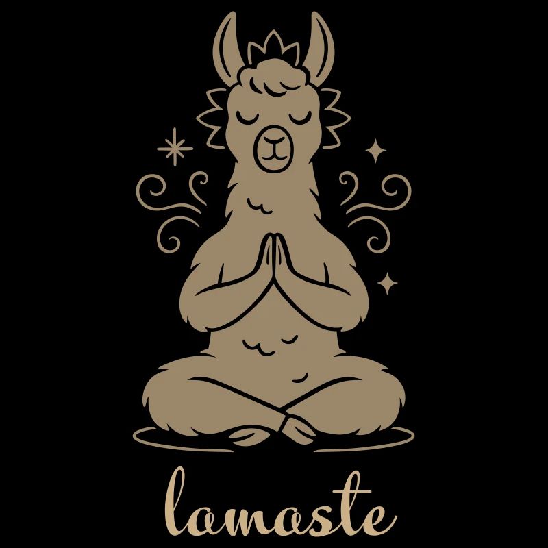 Yoga Lamaste - Meditating Lama