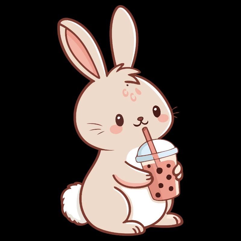 Lapin Kawaii et Bubble Tea
