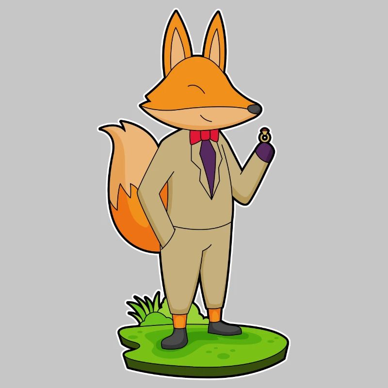 Fuchs Bräutigam Ehering Hochzeit