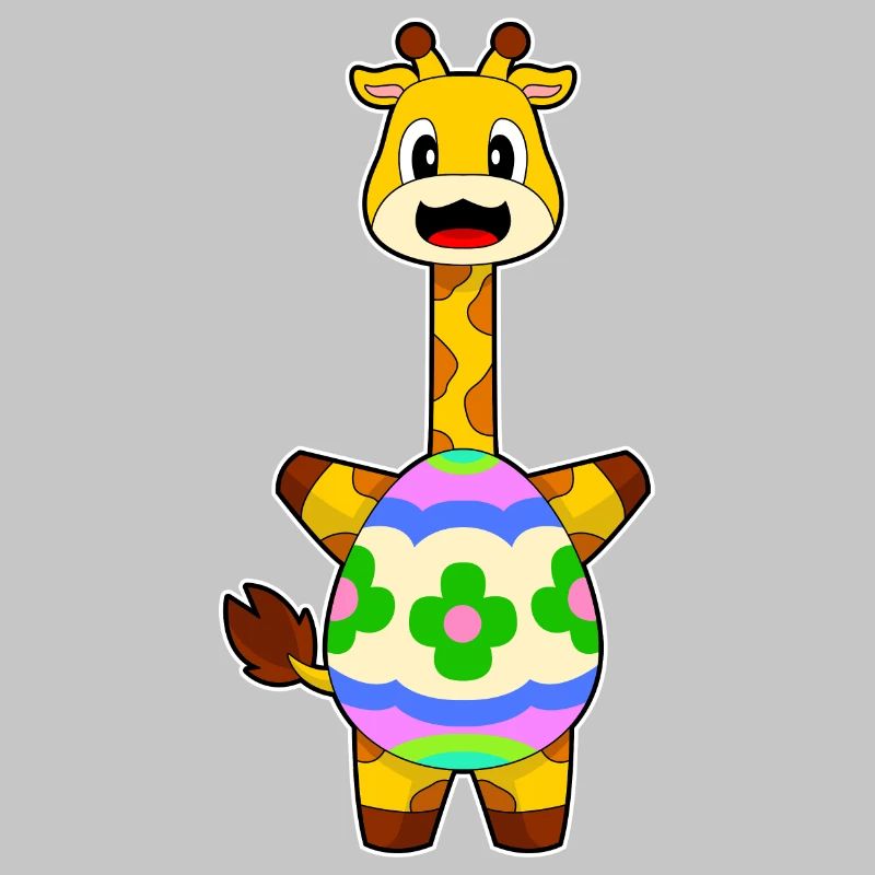Giraffe Easter Easter Egg