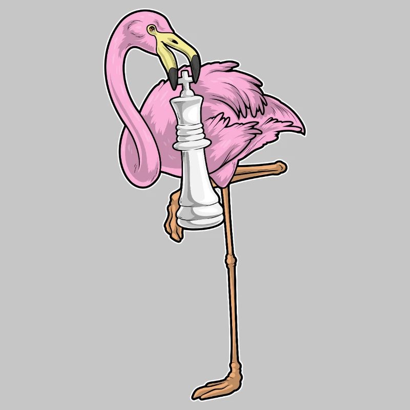 Flamingo Chess Piece King Chess