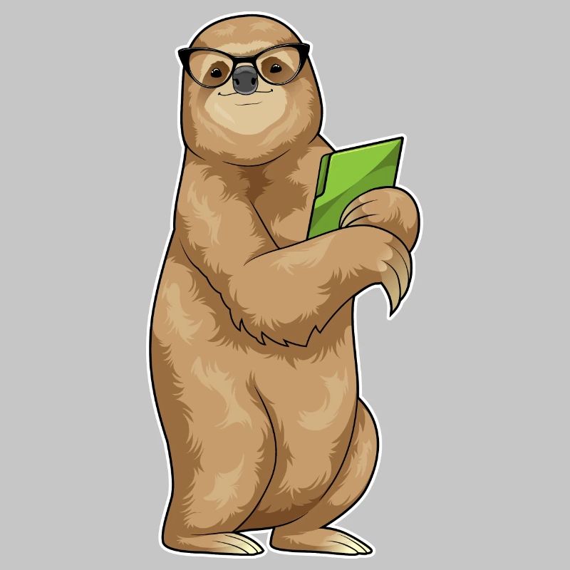 Sloth Secretary Folder Office