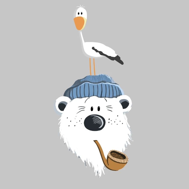Bär mit Möwe
