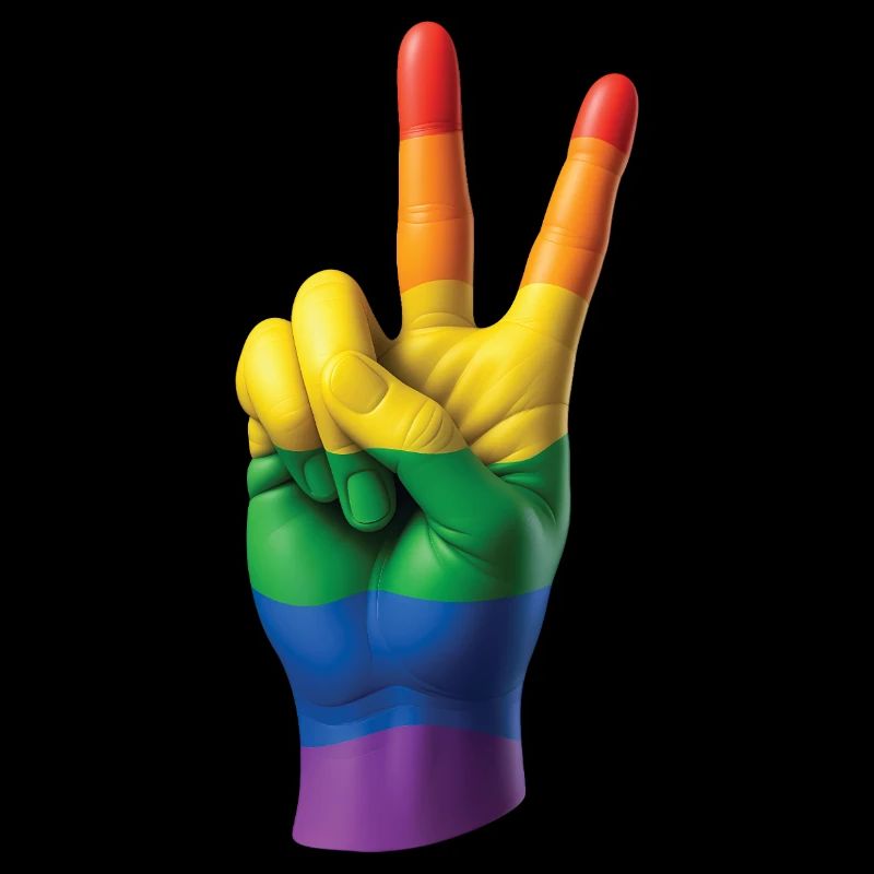 PRIDE PEACE HAND – Frieden & Liebe