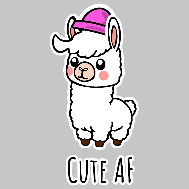 Cute AF Lama Baby oder Alpaka