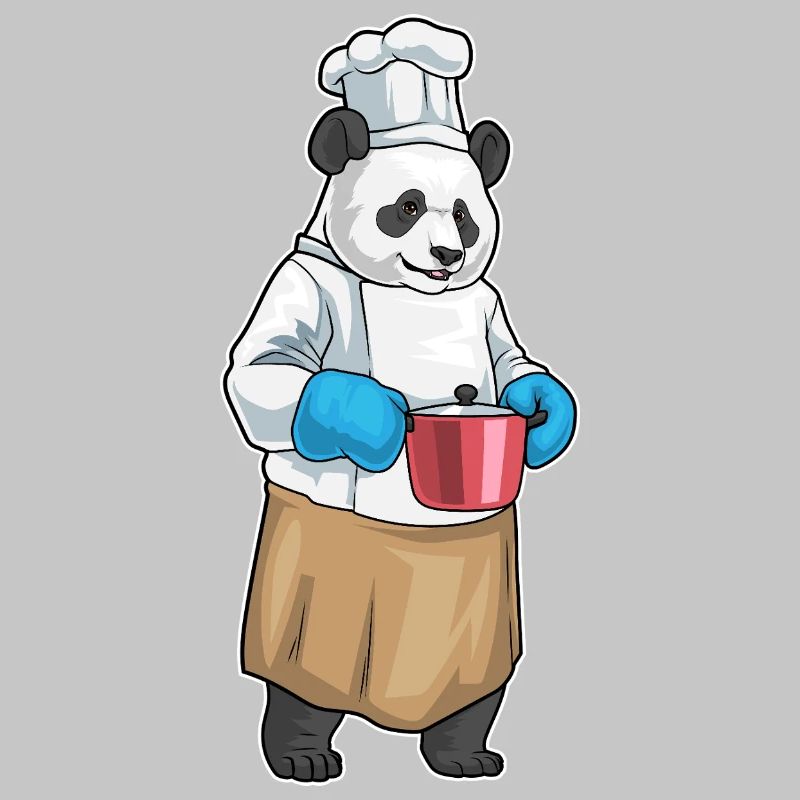 Panda Koch Kochtopf Kochen