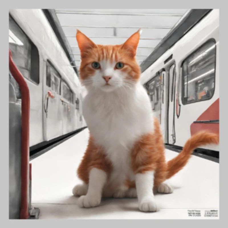 Reisekatze #5 (Zug)
