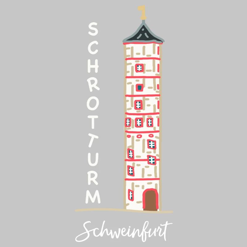 Schweinfurt, kultiger Schrotturm, Bayern