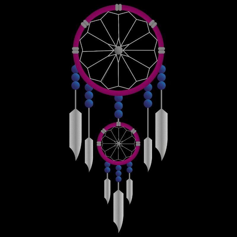 Lila-blauer Traumfänger