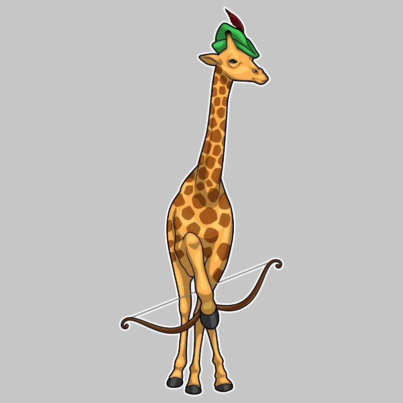 Giraffe Bogenschütze Bogen
