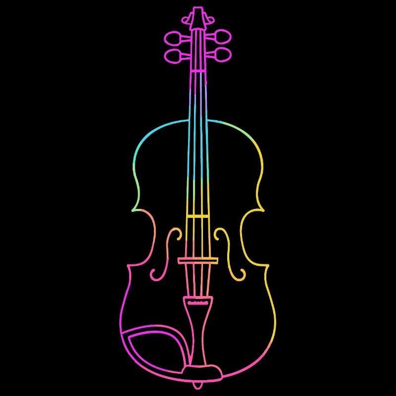 Dessin au trait du violon