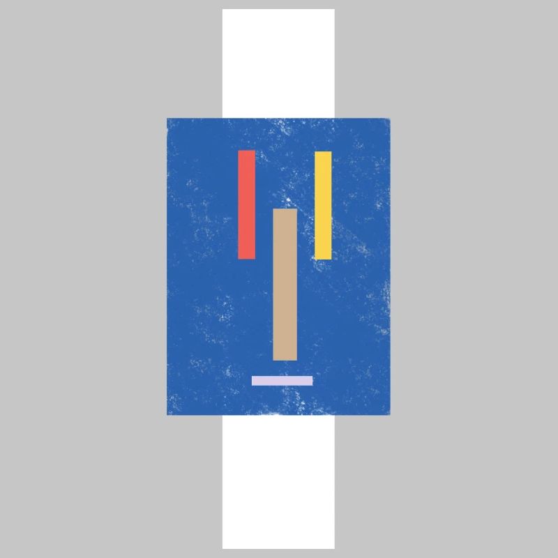 Abstraktes Gesicht auf Pullover