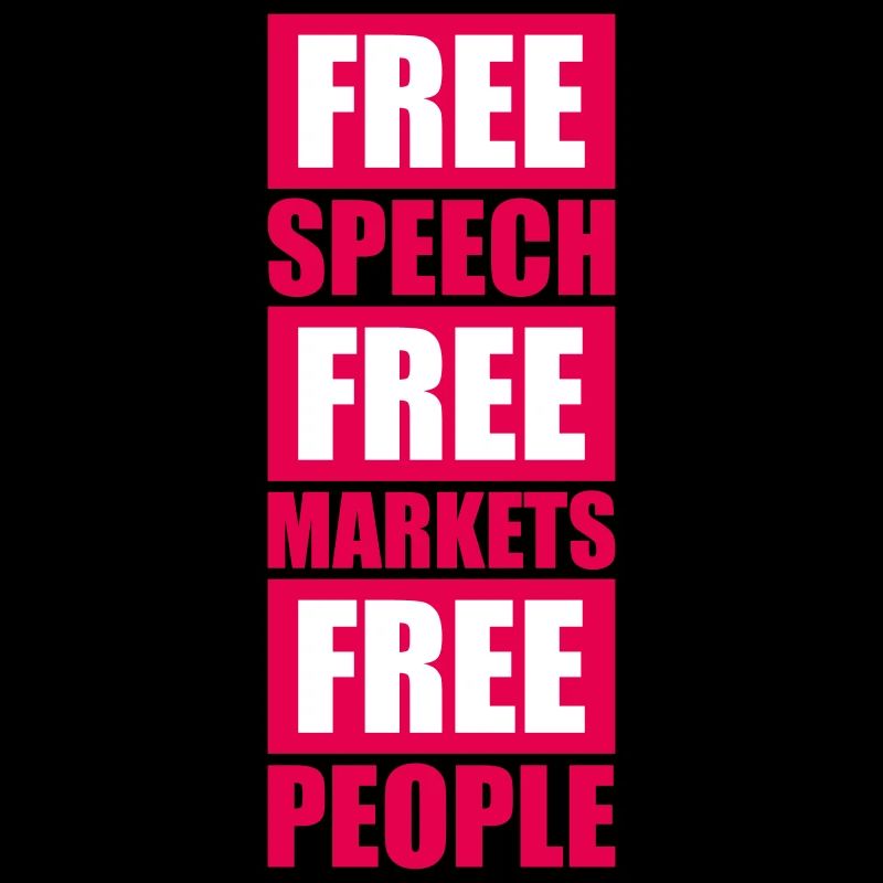 Marché de la liberté d’expression Peuple Libertarian Freedom Logo