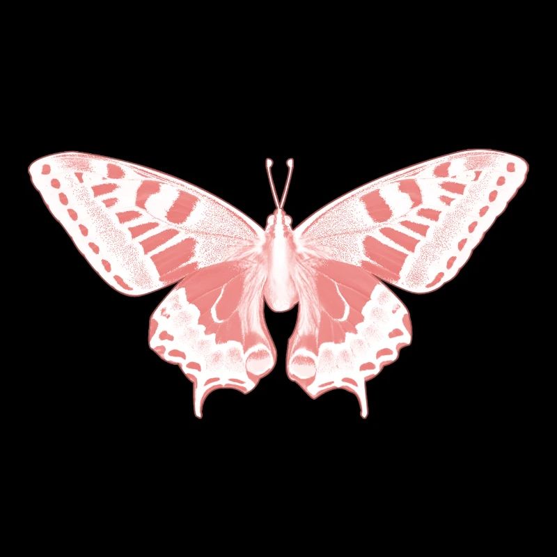 Papillon Rose Éthérée