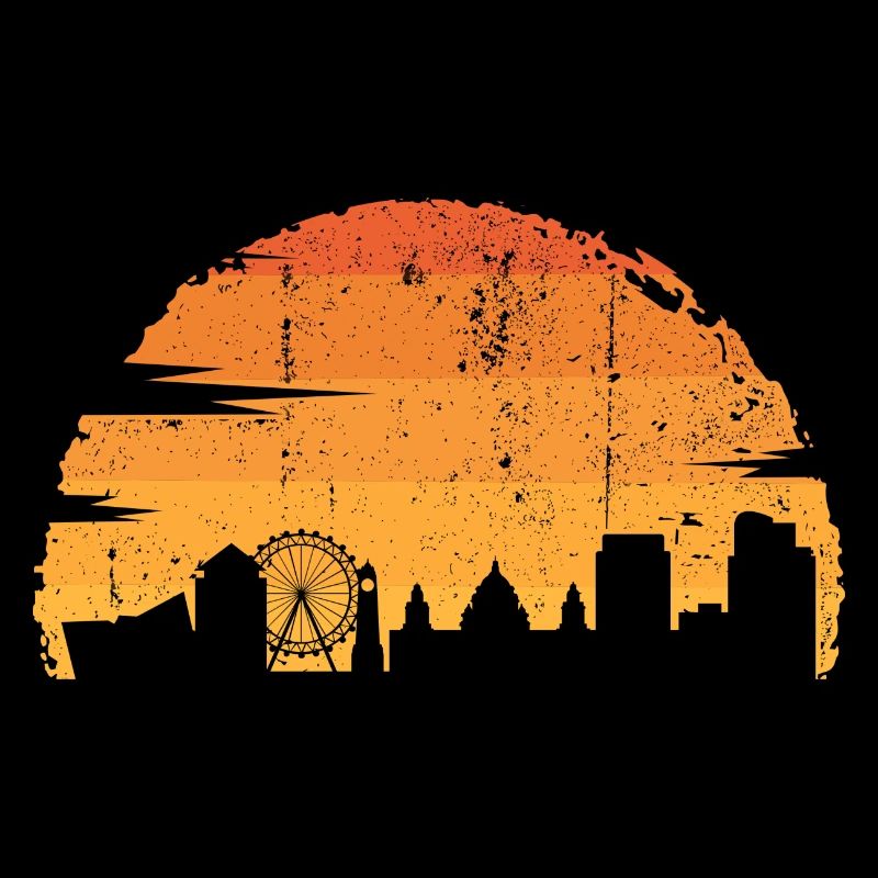 Sunset Skyline Silhouette