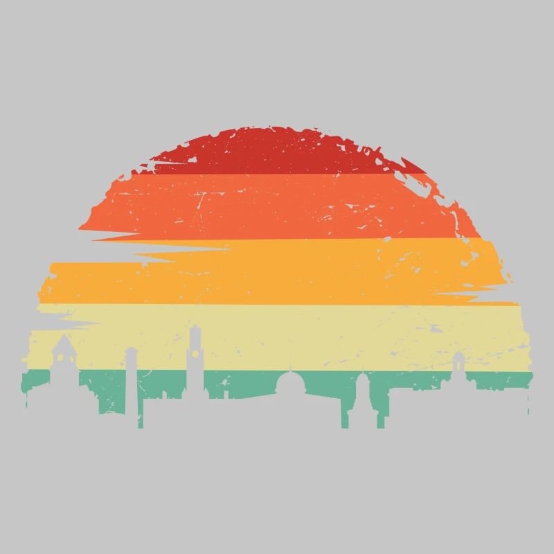 Horizon du coucher de soleil éclatant