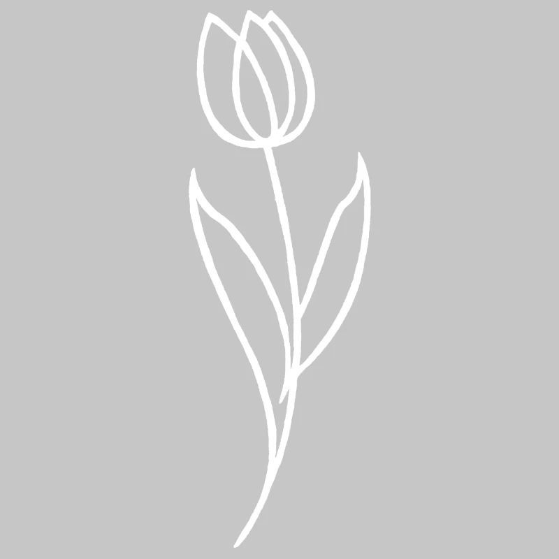 Esquisse d'une fleur blanche