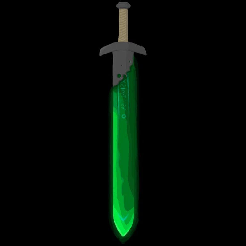 Grünes Runen-Schwert