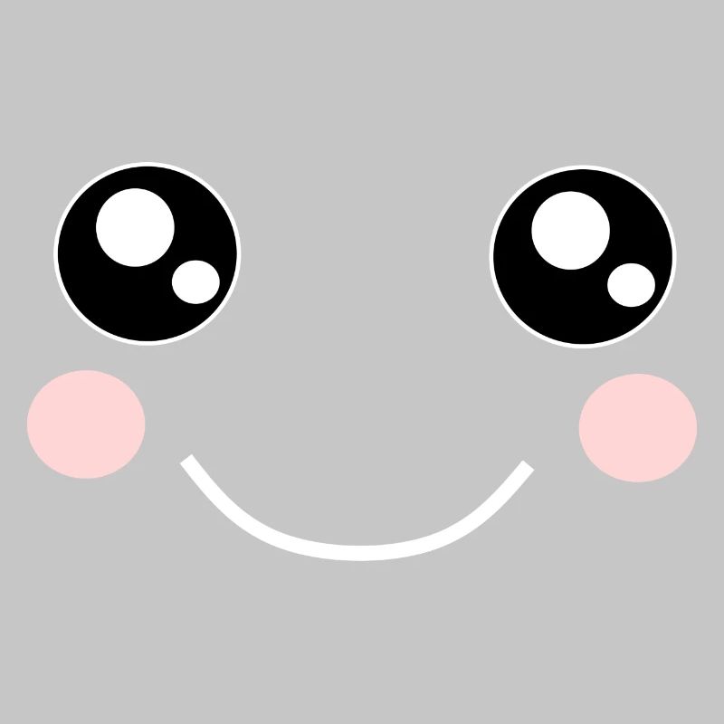 Kawaii, eyes, face