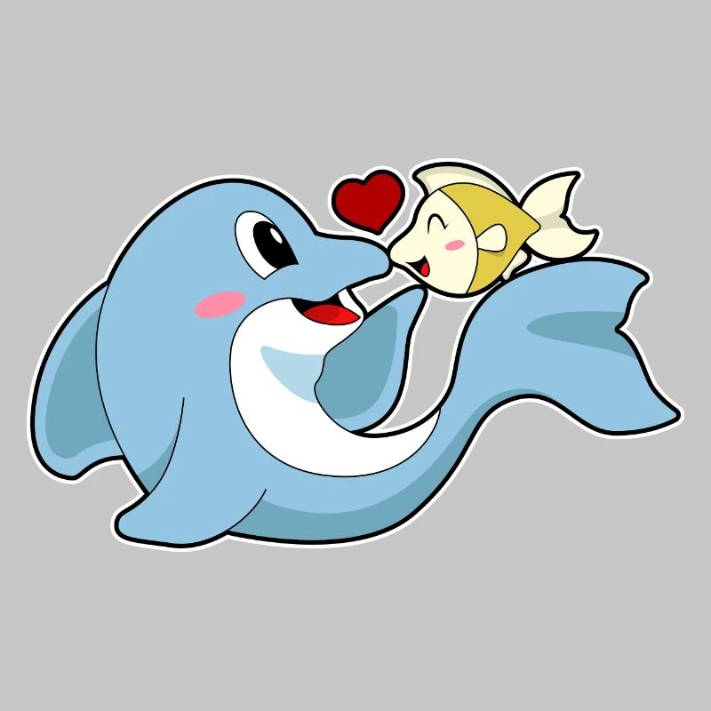 Dauphin Love Fish