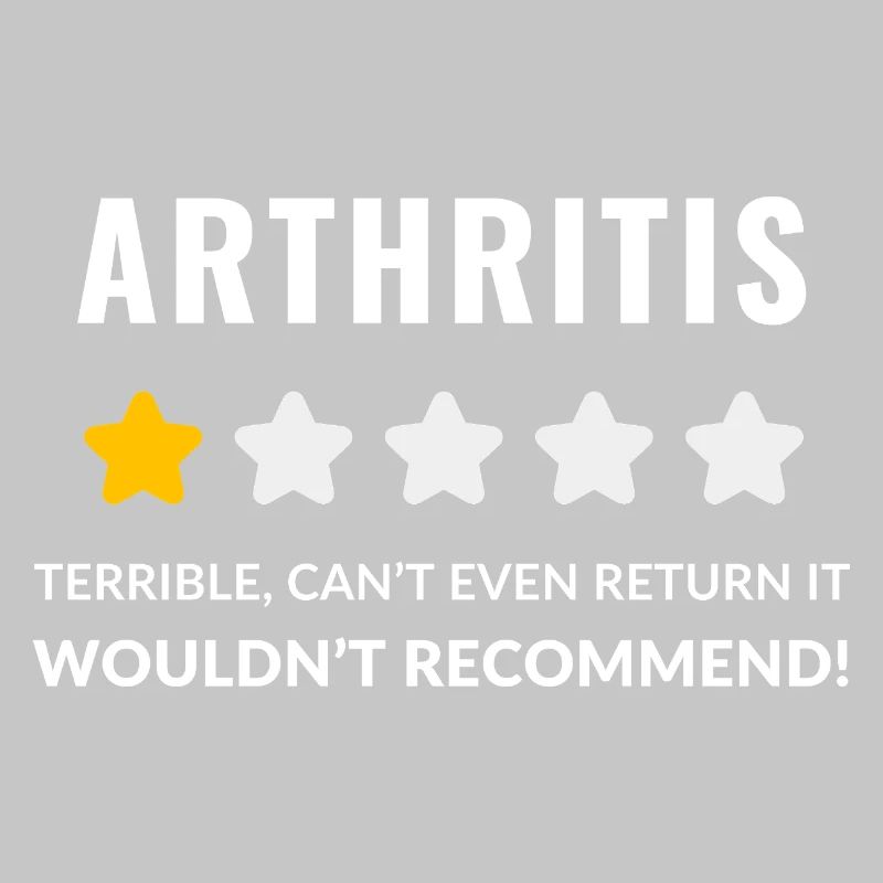 Conception typographique audacieuse pour la sensibilisation à l'arthrite