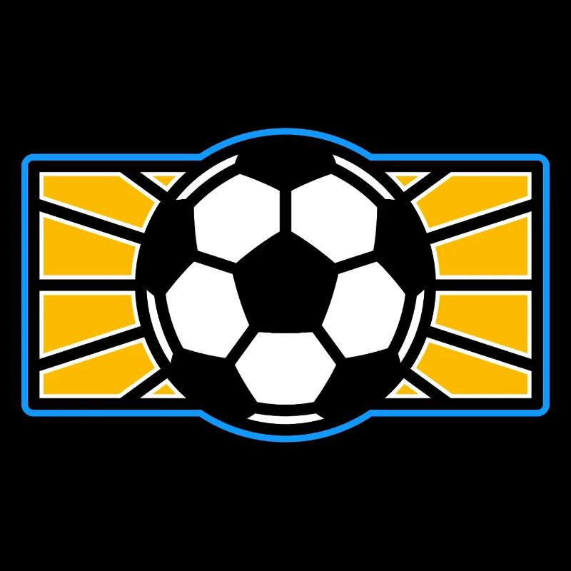 Fußball-Pop-Art-Logo