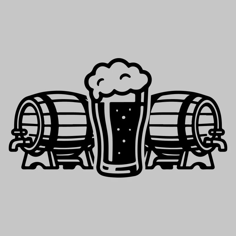 Bier Bierfass Bierglas