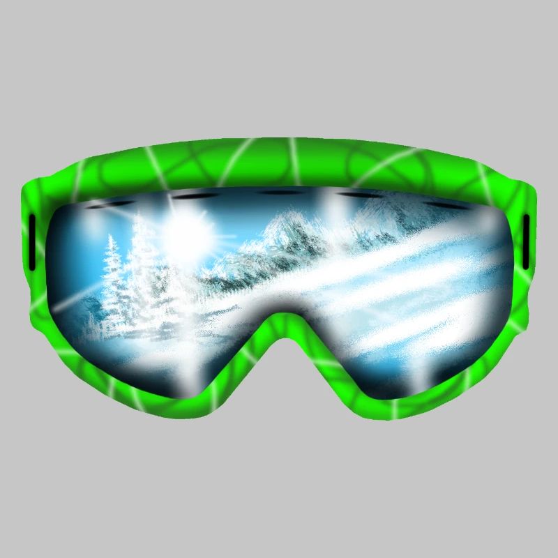 Glacier View Neon Goggle Design