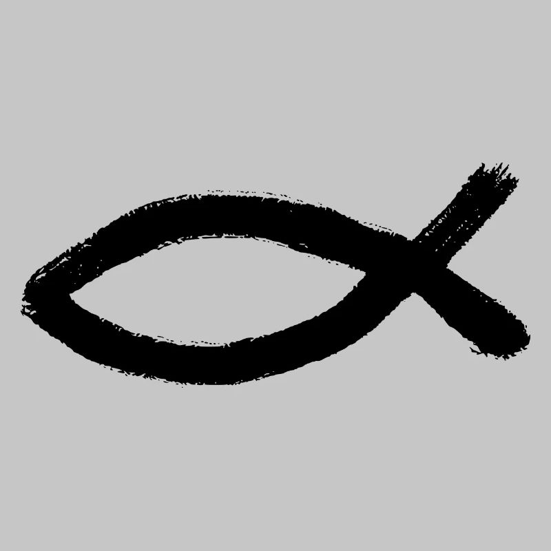Jesus fish black Ichthys fish fish