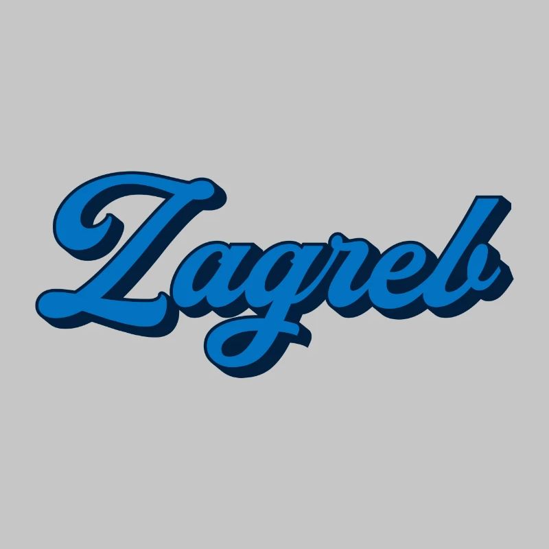 Zagreb Script Logo Style
