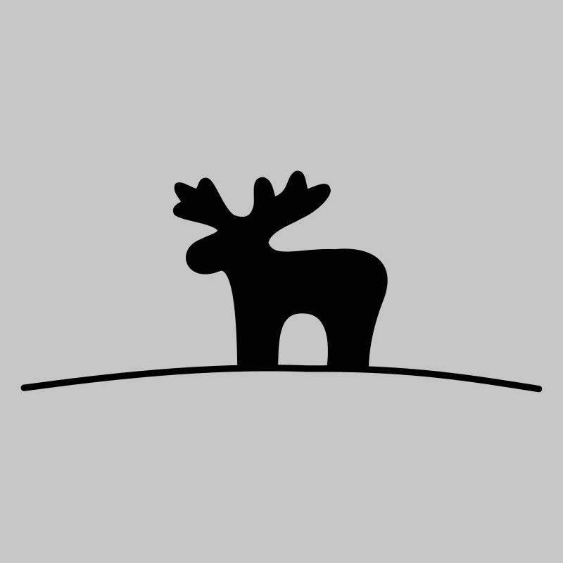 Elch Silhouette Geschenkidee Weihnachten