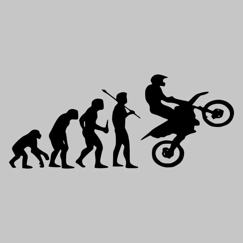 Evolution Affe zu Motocross