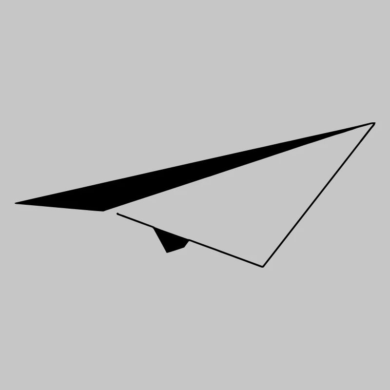 Minimalistisches Papierflugzeug