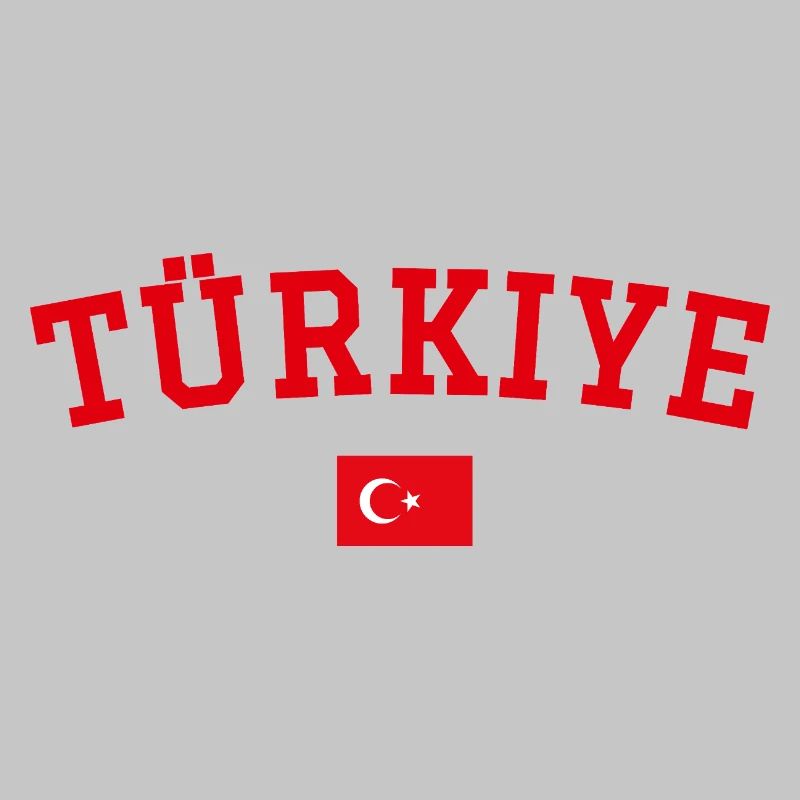 Turkey Flag Design Red
