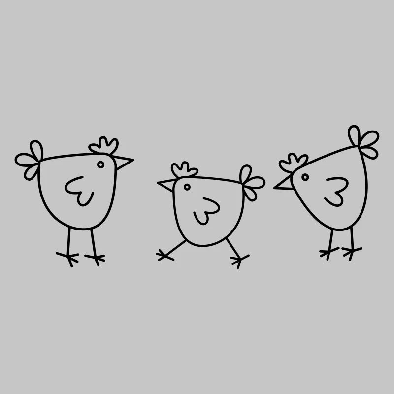 Chicken Chicken Hen minimally simple chicken design