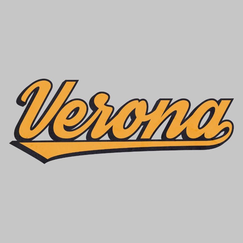 Verona Retro Script Logo