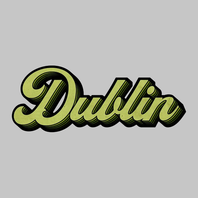 Dublin Retro Script in Lime