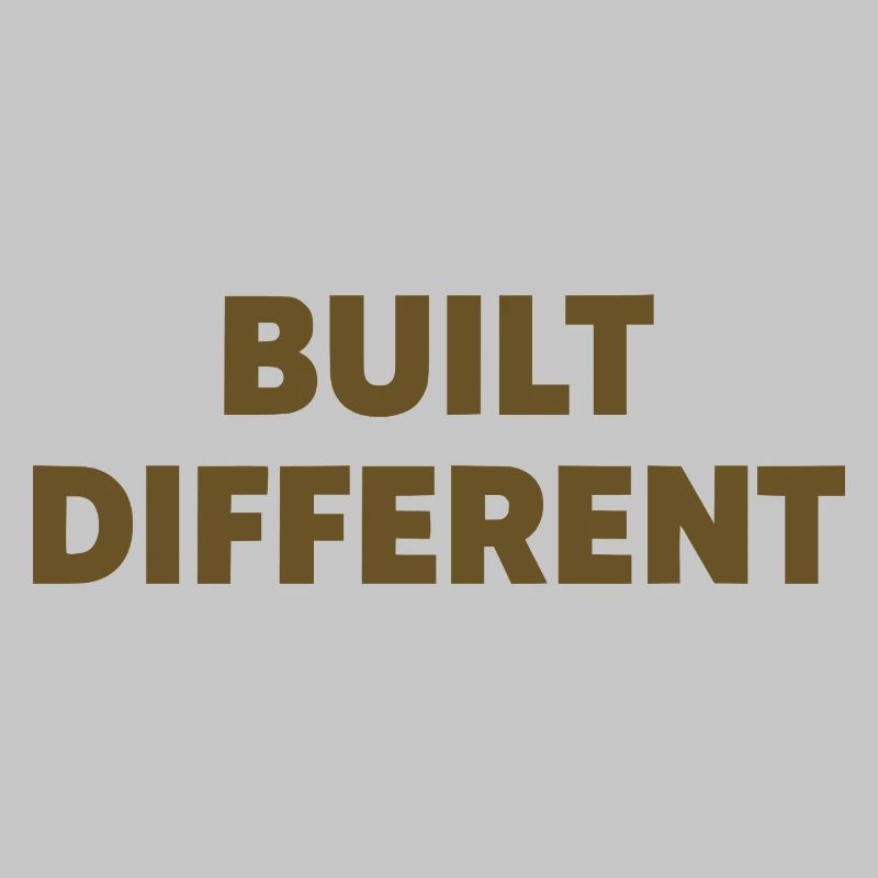 Typographie d’affirmation différente construite