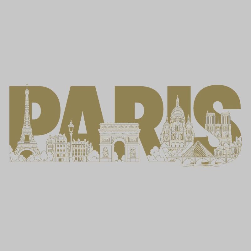 Paris Frankreich Eiffelturm Triumphbogen