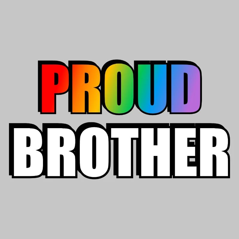 Stolzer Bruder LGBT Pride Regenbogen