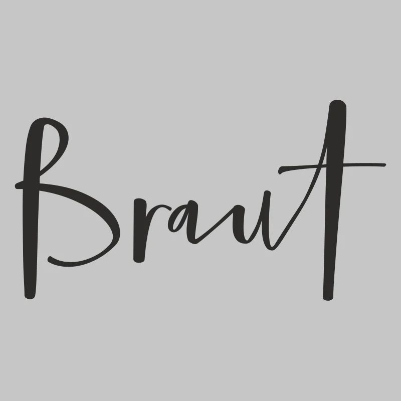 Braut – Stylisches Hochzeits-Textdesign