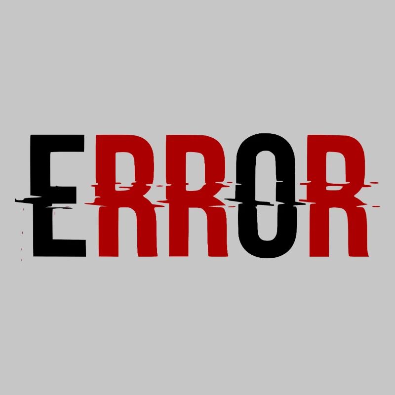 Error Fehlermeldung Glitch-Design