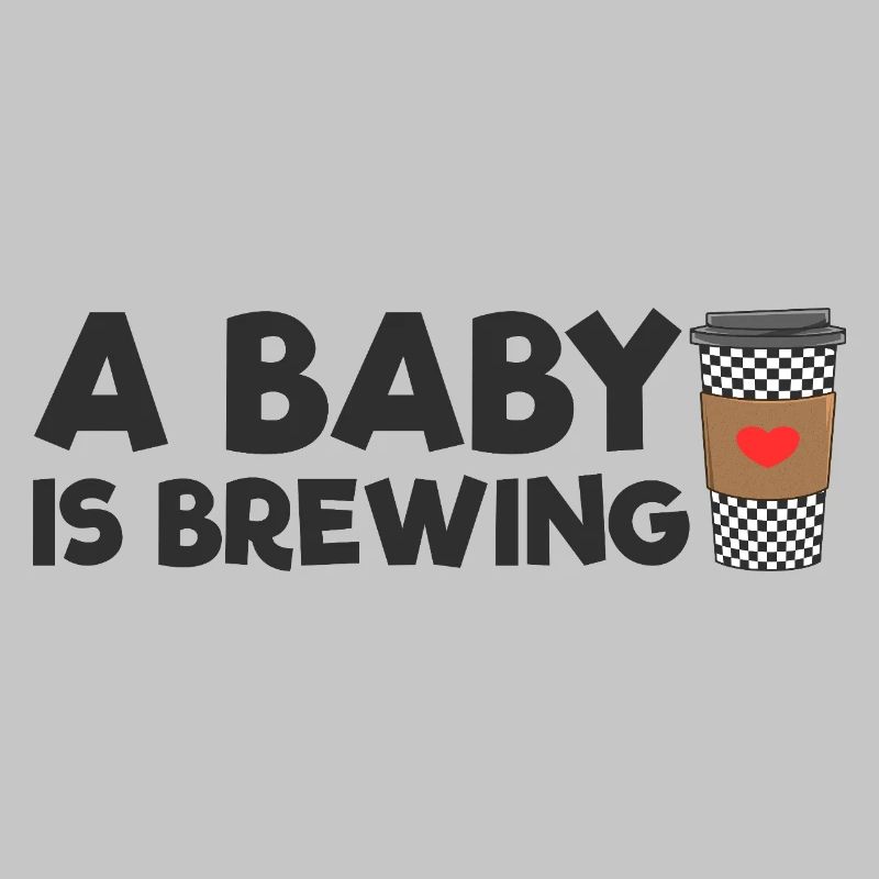 Eine werdende Mutter, deren Baby gerade Kaffee brü