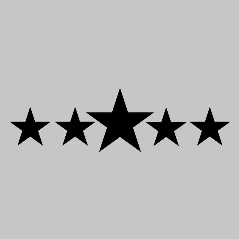 Five solid stars