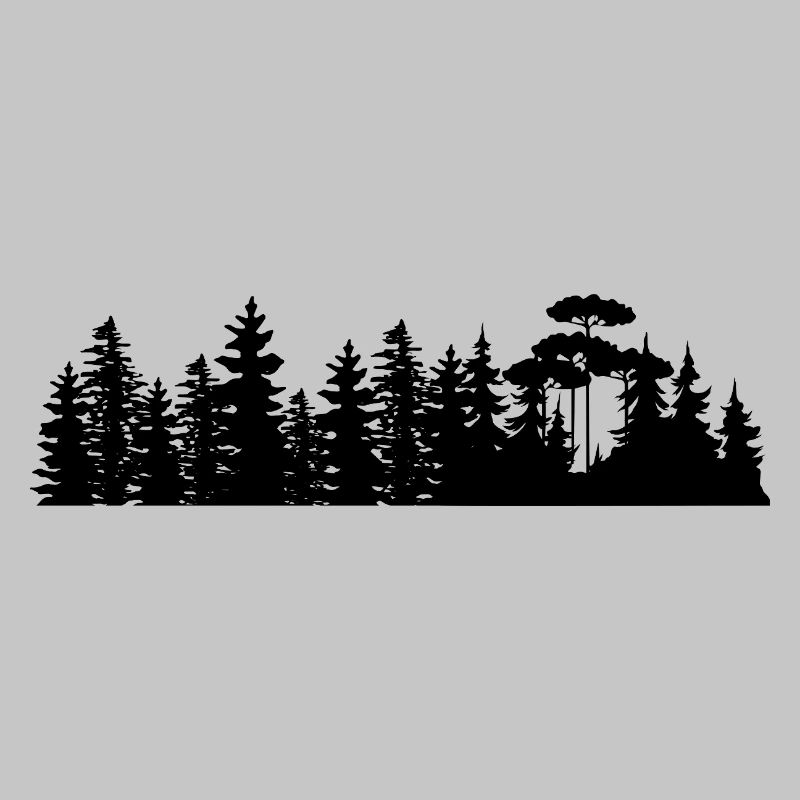 Conception de silhouettes de paysage forestier