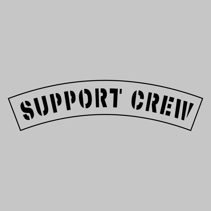 Patch de style équipage de soutien