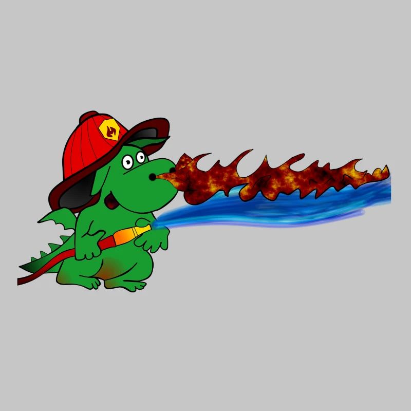 Don du Héros Pompier Dragon de Feu