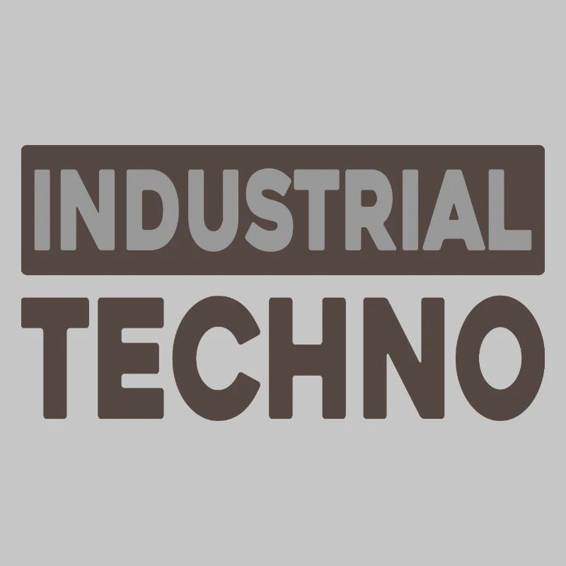 Industrielle Techno-Typografie