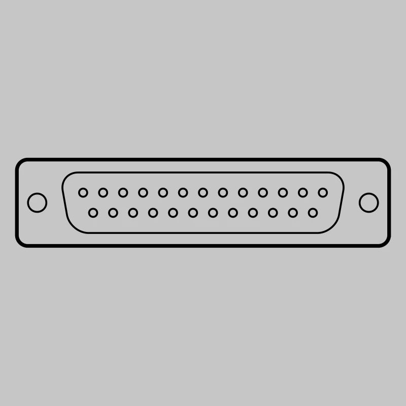 DB 25 Connector Parallel, Drucker