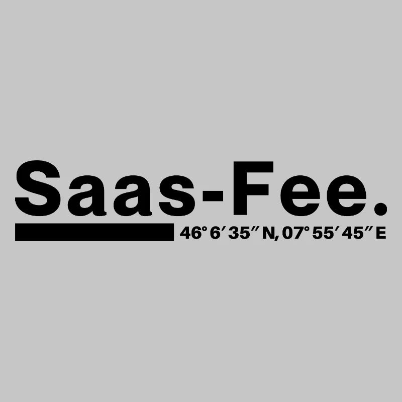 Saas-Fee coordinates Valais Switzerland